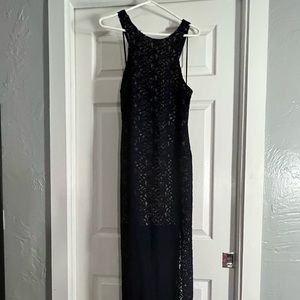 Long free people dress with slit up the side